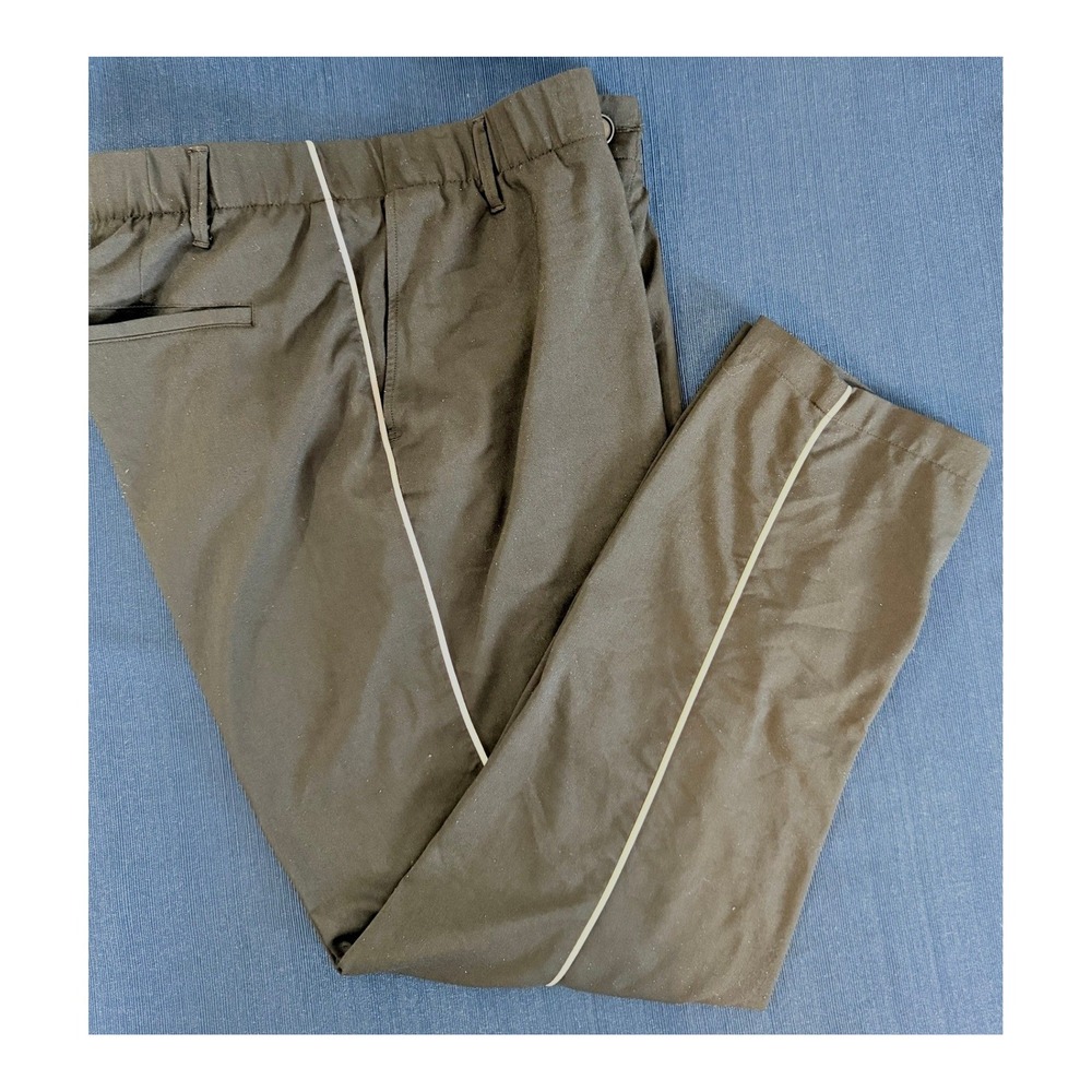 Under Armour Golf Pants 38/32 Black Side‎ Stripe Athletic Trousers Golfcore Tech